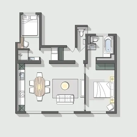 With Eiffel Tower View Lägenhet