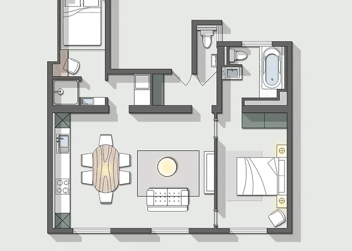 With Eiffel Tower View アパート